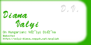 diana valyi business card